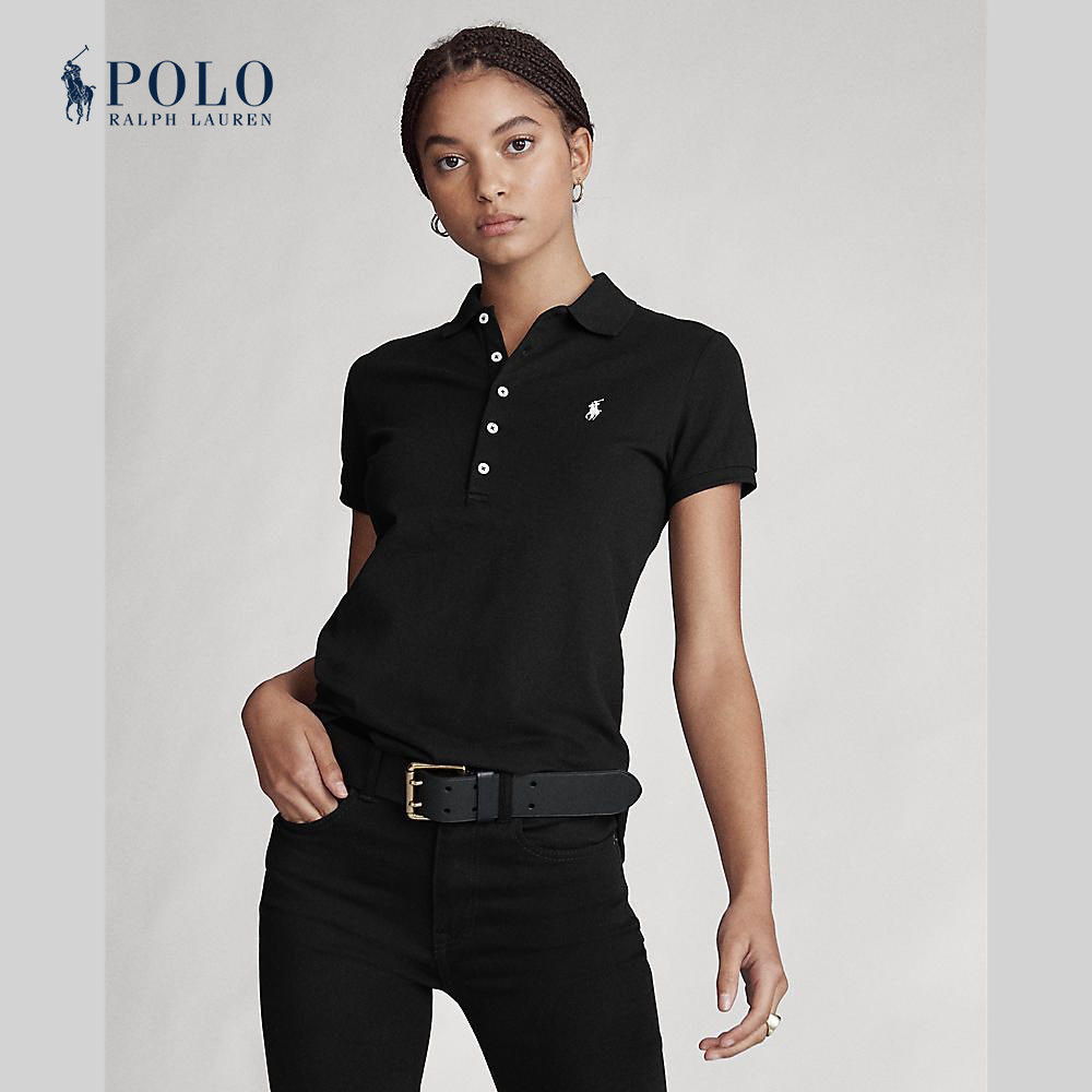 Polo Ralph Lauren POLO เสื้อโปโล รุ่น WMPOKNINCU20251 สี 001 BLACK