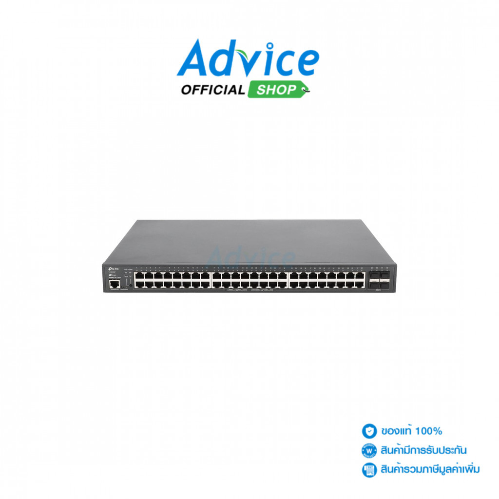 TP-LINK Gigabit Switching Hub 48 Port  TL-SG3452P (17,48 POE,+4 SFP) - A0158983