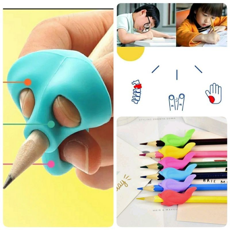 (ส่งเร็วจากไทย) หัดเขียนดินสอ ฝึกเขียนดินสอ ที่จับดินสอ หัดจับดินสอ สำหรับเด็ก เด็กอนุบาล ปลอกดินสอ ปากกา ปลอกใส่ดินสอ