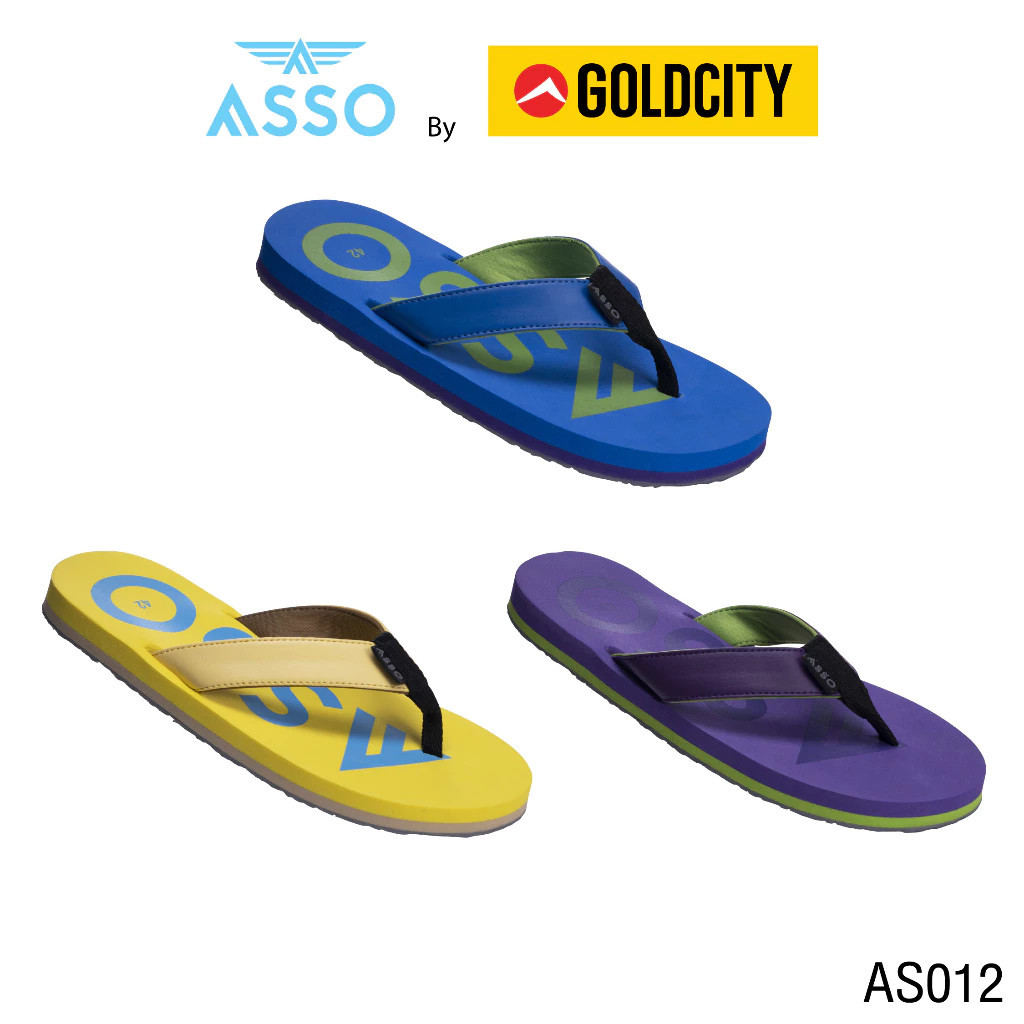 GOLDCITY รองเท้าแตะ แบบหนีบ UNISEX ใส่สบาย น้ำหนักเบา กันลื่น (37-45)  รุ่น AS012
