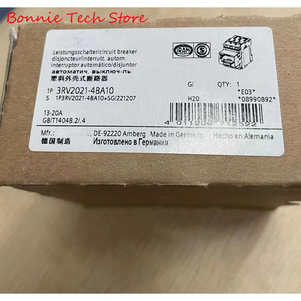 3RV2021-4BA10สำหรับ Siemens Circuit Breaker