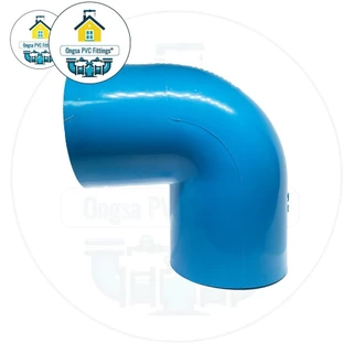 PVC ข้องอหนา90องศา ขนาด 3 นิ้ว ข้องอ ใช้สวมท่อ PVC ฟ้า มาตรฐานทั่วไป ข้อต่อพีวีซี พร้อมส่ง