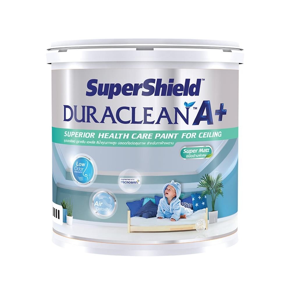 TOA สีน้ำทาฝ้า ด้าน Duraclean A-Plus D888 Grey (2.5กล)