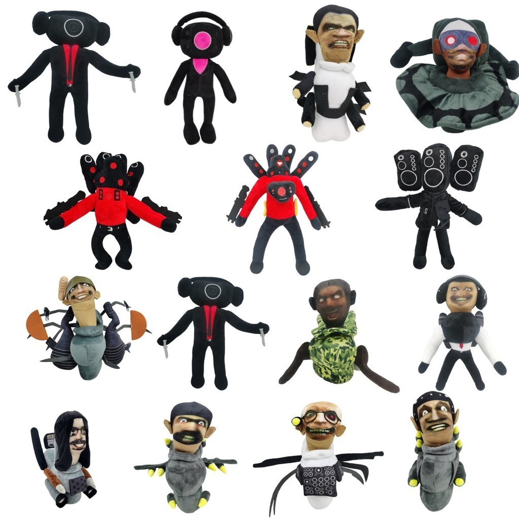 Toilet Man and Monitor Man Toy Titan TV Man Stereo Man Plush Toy Doll Doll