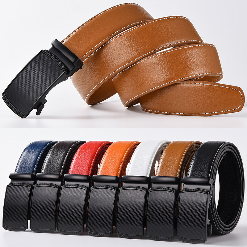 Men's Leather Belt European and American Business Belt Casual Men Pant Belt