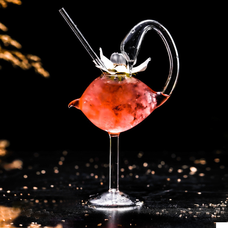 Swan Glass Creative Molecular Wine Glass Personalized Shape Bird Photo Cocktail Glass Goblet