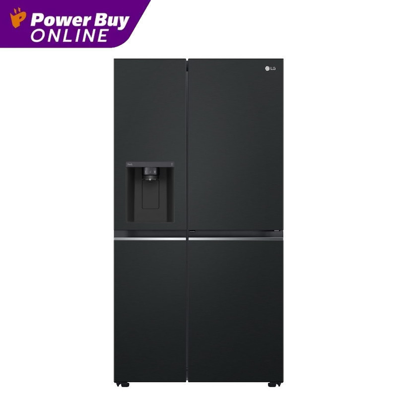 LG ตู้เย็น ไซด์ บาย ไซด์ 22.4 คิว Inverter (สีดำด้าน) รุ่น GC-J257SQZW.AEPPLMT