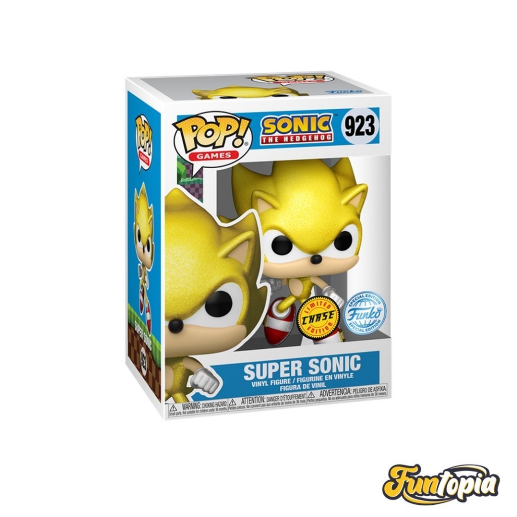 Chase Funko POP! : Super Sonic (Chance of Chase)(Glitter)(923)(Exclusive) Games: Sonic The Hedgehog
