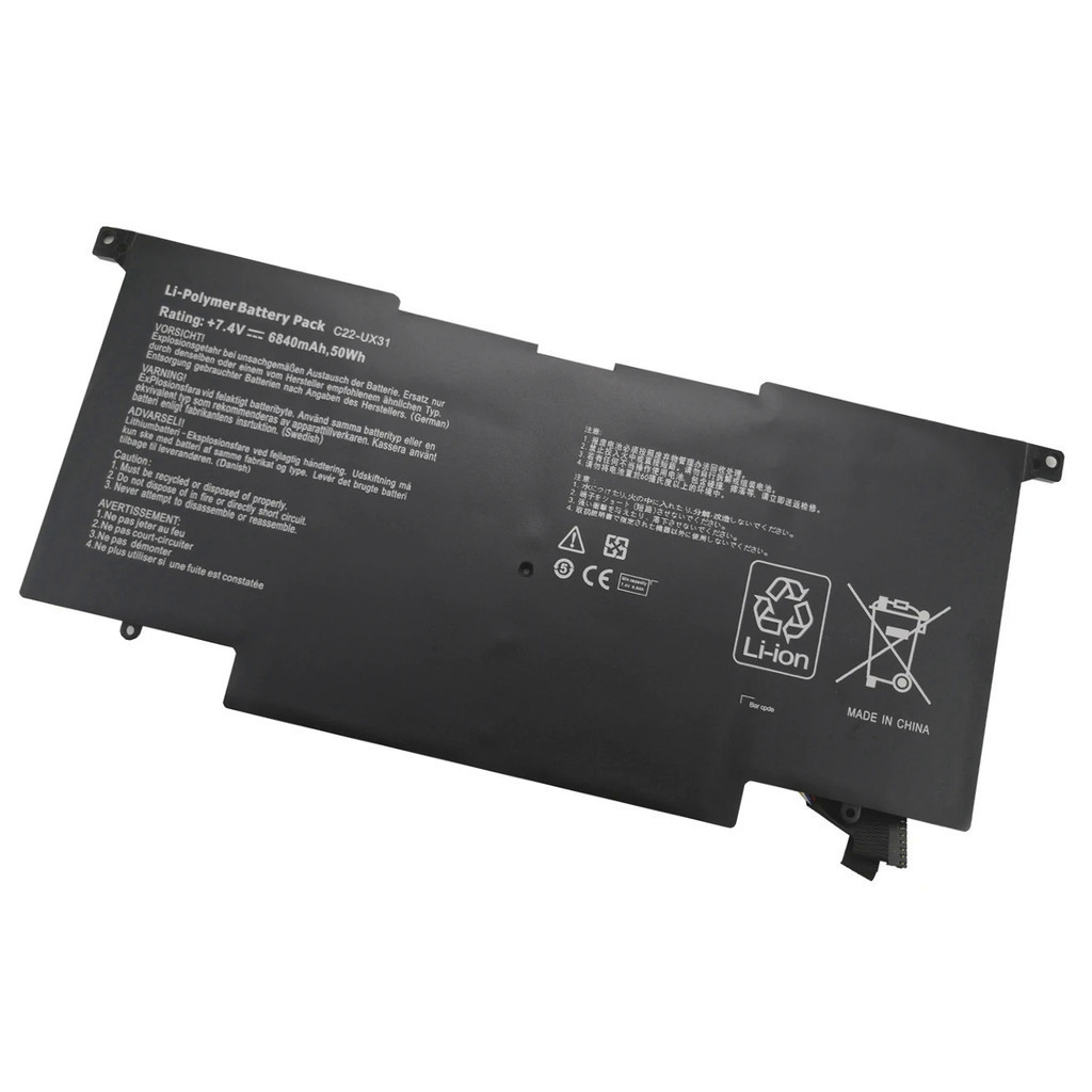 50wh 7.4V C22-UX31 C23-UX31แบตเตอรี่แล็ปท็อปสำหรับ Asus Zenbook UX31E UX31E-DH72 Ultrabook UX31A-R40