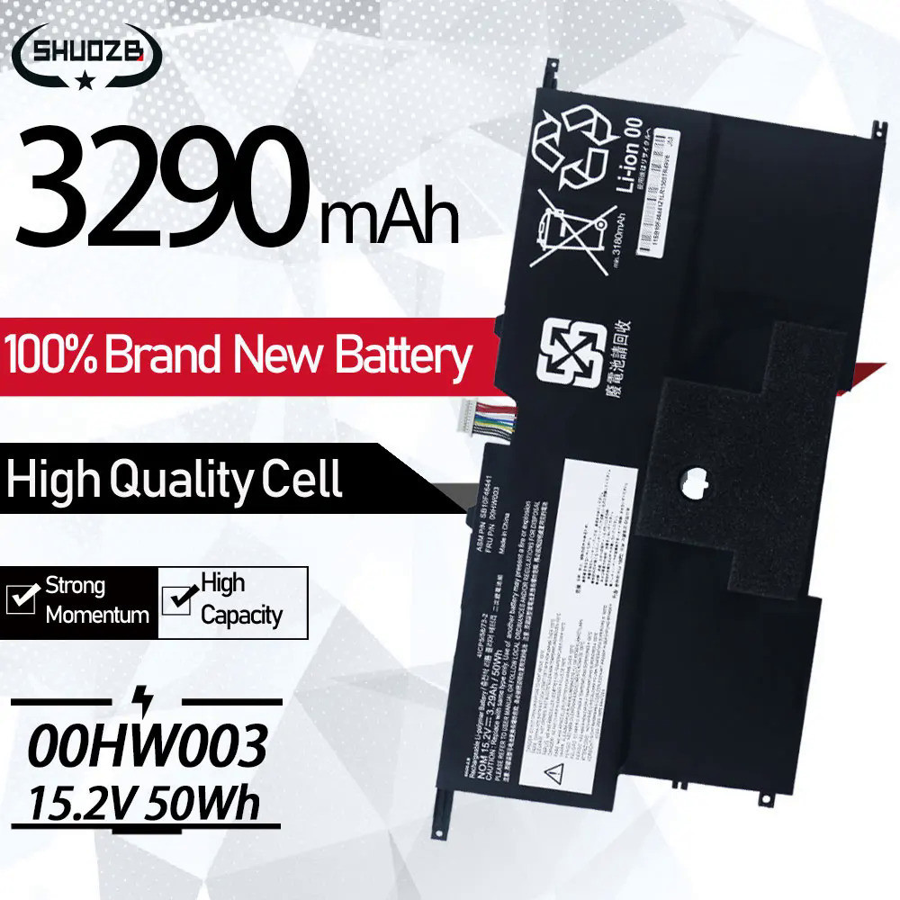 NEW 00HW002 00HW003 Laptop Battery For Lenovo ThinkPad X1 Carbon Gen3 2015 X1 Carbon 2014 Gen2 SB10F