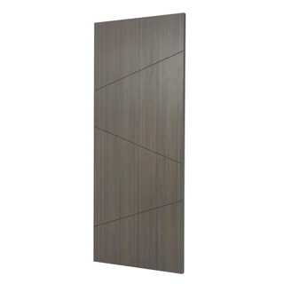 AZLE ประตูภายในเมลามีน ATLANTA 80X200 ซม. สีเทา ไม่เจาะลูกบิด จัดส่งโดย HomePro