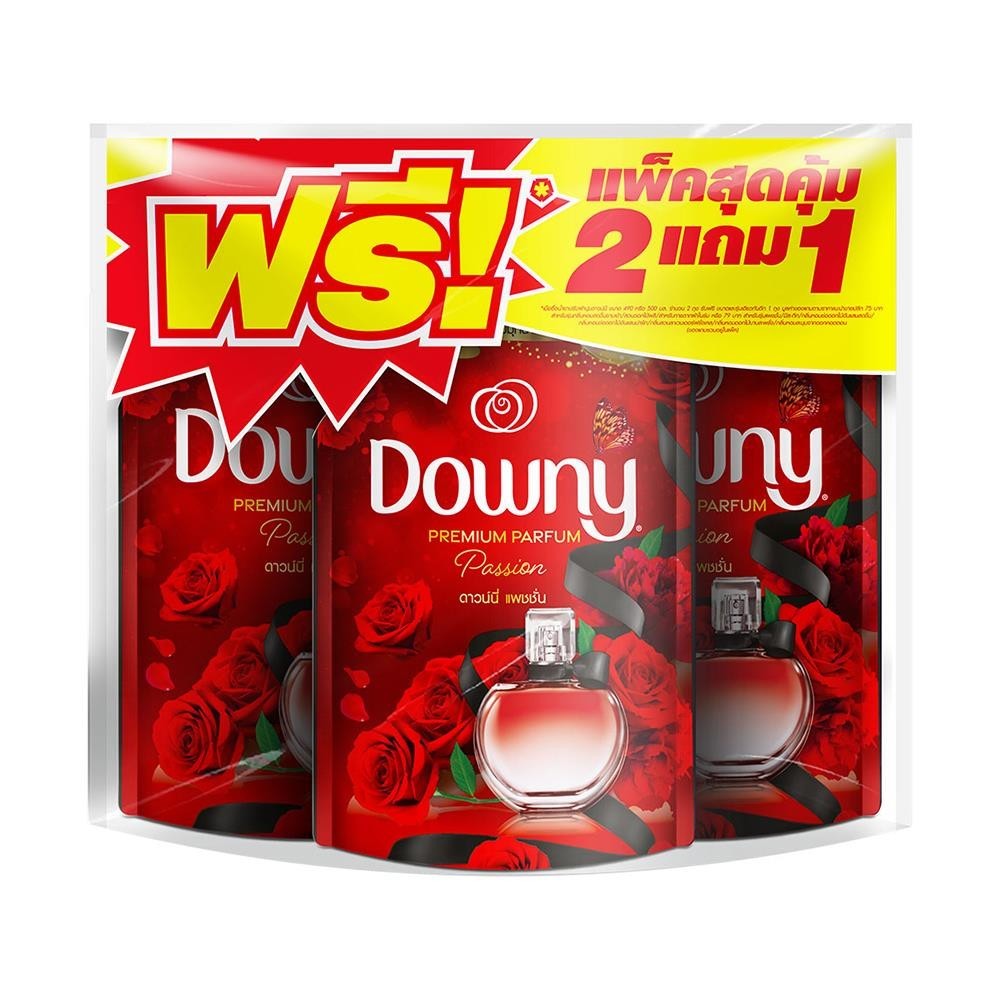 HIDE INFO T HomePro รีฟิลน้ำยาปรับผ้านุ่ม 470ML แพชชั่น 2+1 แบรนด์ DOWNY