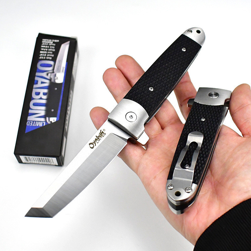 Cold Steel - Leader มีดพับแบบพกพากลางแจ้งมีดยุทธวิธีความแข็งสูงมีดอเนกประสงค์
