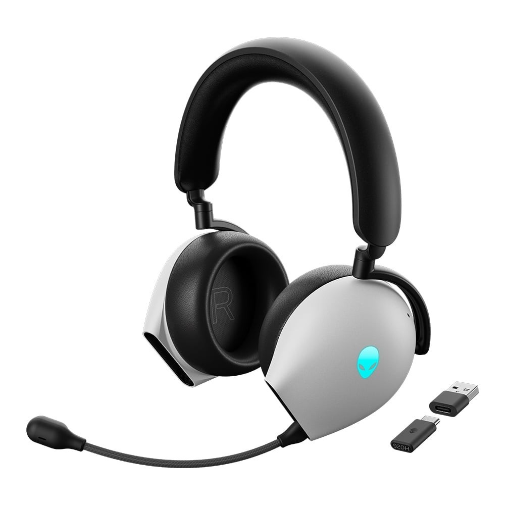 WIRELESS HEADSET (หูฟังไร้สาย) ALIENWARE AW920H - LUNAR LIGHT "