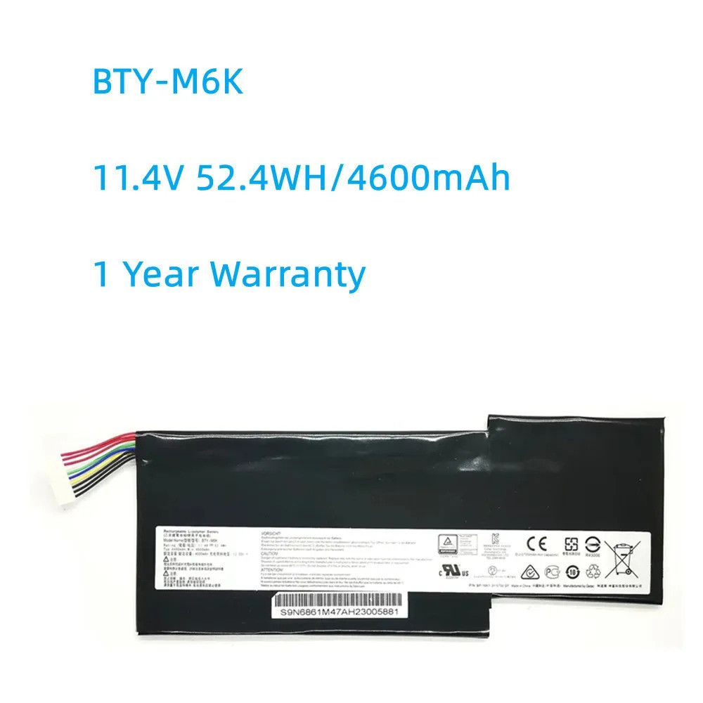 CGB V 52.4w laptop battery for MSI, 1.2, GF63, thin 8RD, 8RC, GF75, 3, 8rc, 9sk, GF65, 9SE, SX, thin