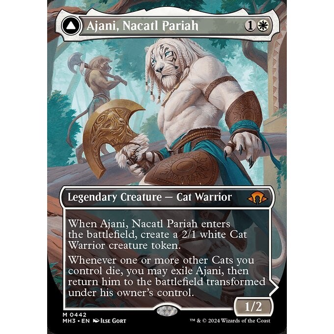 [Modern Horizons 3] - [MH3] - (M) -[Ajani, Nacatl Pariah // Ajani, Nacatl Avenger] -  [2024]