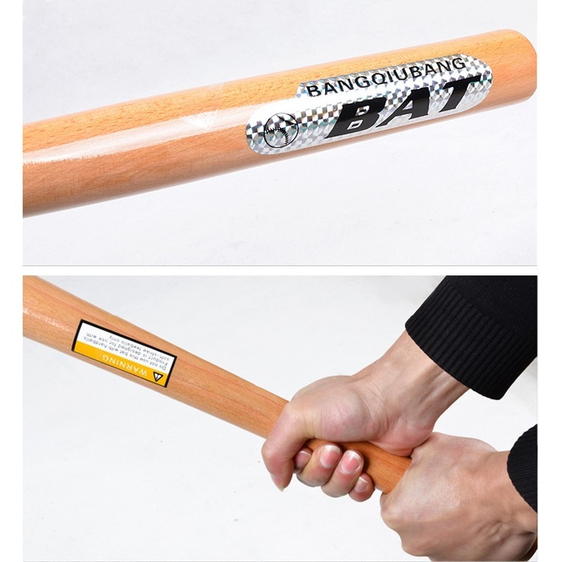 ไม้เบสบอล ไม้เบสบอลเนื้อไม้ 33 นิ้ว Wooden baseball bat ไม้เบสบอลกีฬามืออาชีพ - รูปที่ 2