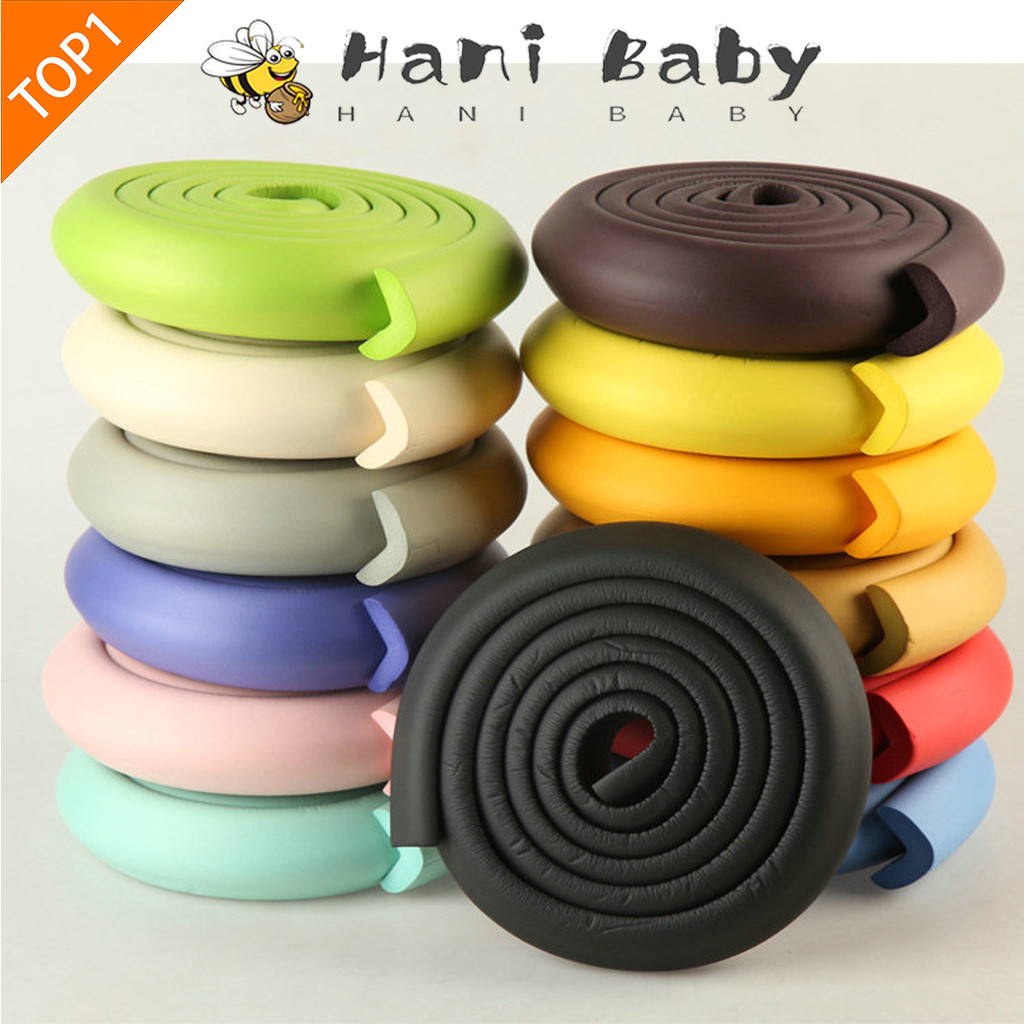 โฟมกันกระแทกขอบโต๊ะ + มุมโต๊ะ พร้อมเทปกาวสองหน้า พิเศษ กันกระแทกเด็ก 2เมตร