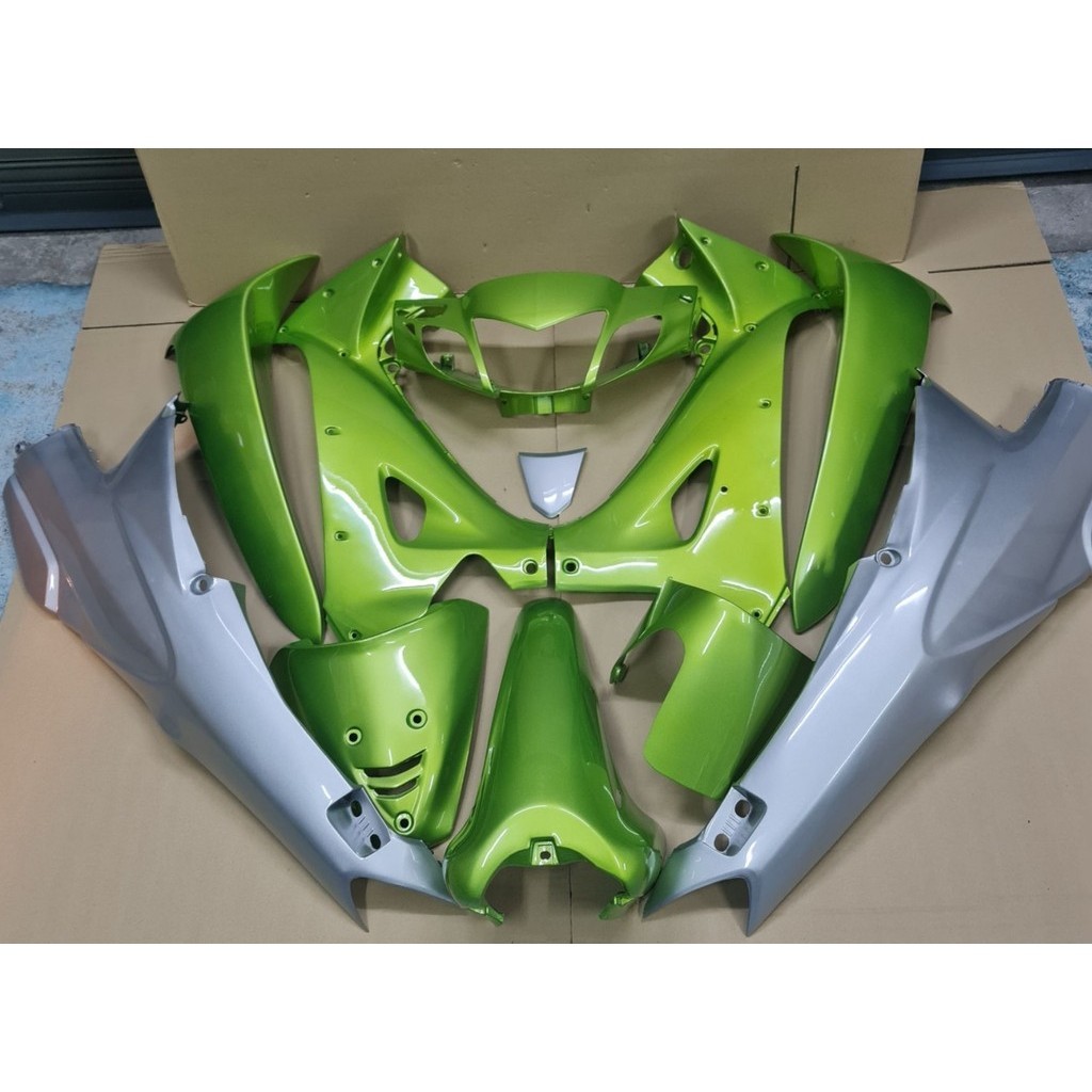 ชุดสี เวฟ 125R แฟริ่ง wave125r สีเขียว130 เทา