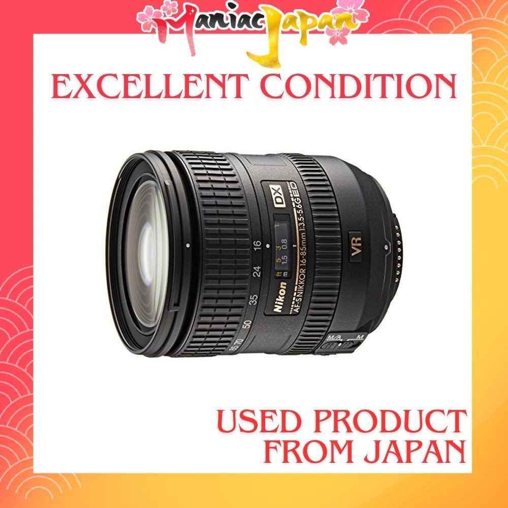 [ กล้องมือสองจากญี่ปุ่น ] เลนส์ซูมมาตรฐาน Nikon AF-S DX NIKKOR 16-85mm f/3.5-5.6G ED VR Nikon DX For