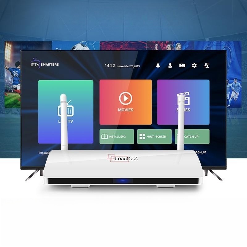 Great sale Leadcool S905W Settop Box 1GB Ram 8GB ROM Android 9.0 4K Smart Android TV Box Set-top Box