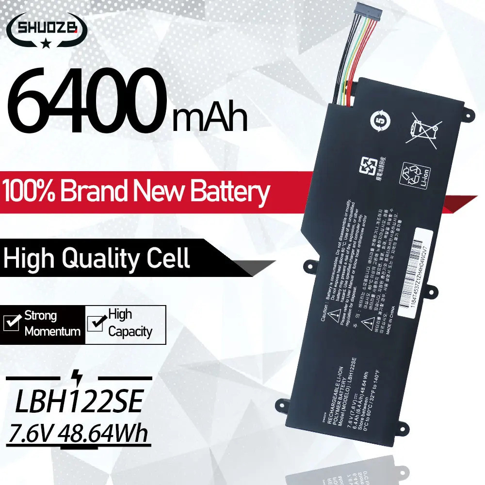 New LBH122SE Laptop Battery For LG U460 U560 U460-G.AH5SK U460-K.AH5DK U460-M.AFB5L 7.6V 48.64WH Fre
