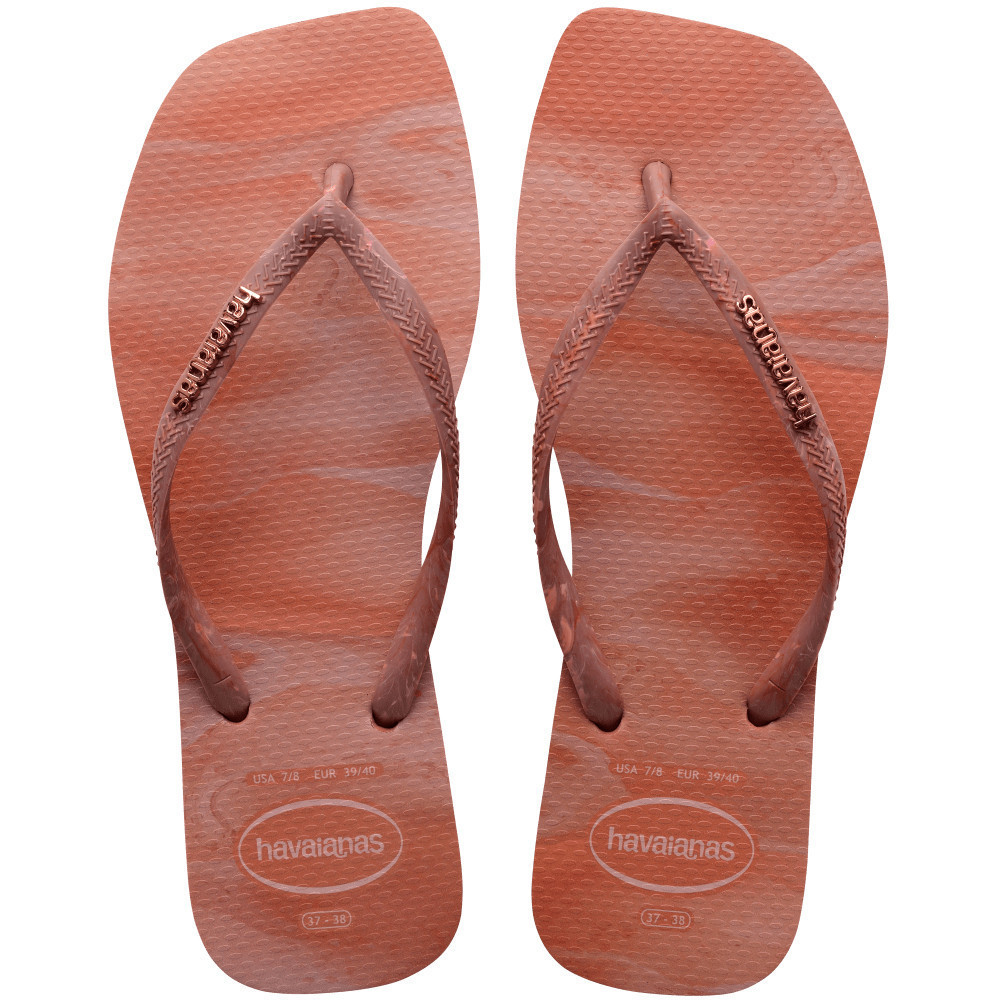 HAVAIANAS รองเท้าแตะผู้หญิง Slim Square Trendy Flip Flops RED 41489145190F_H3REXX