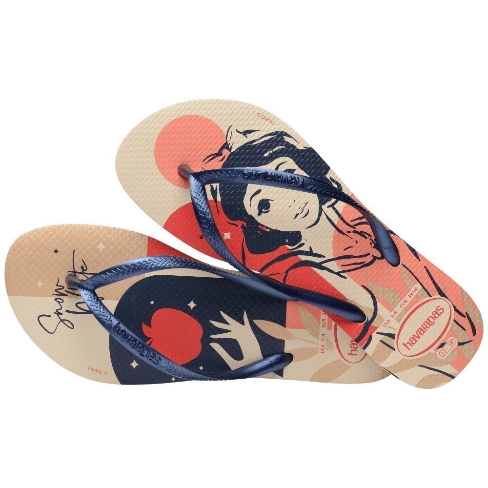 HAVAIANAS รองเท้าแตะผู้หญิง Slim Princesas Flip Flop CREAM 41350458954F_F3CMXX