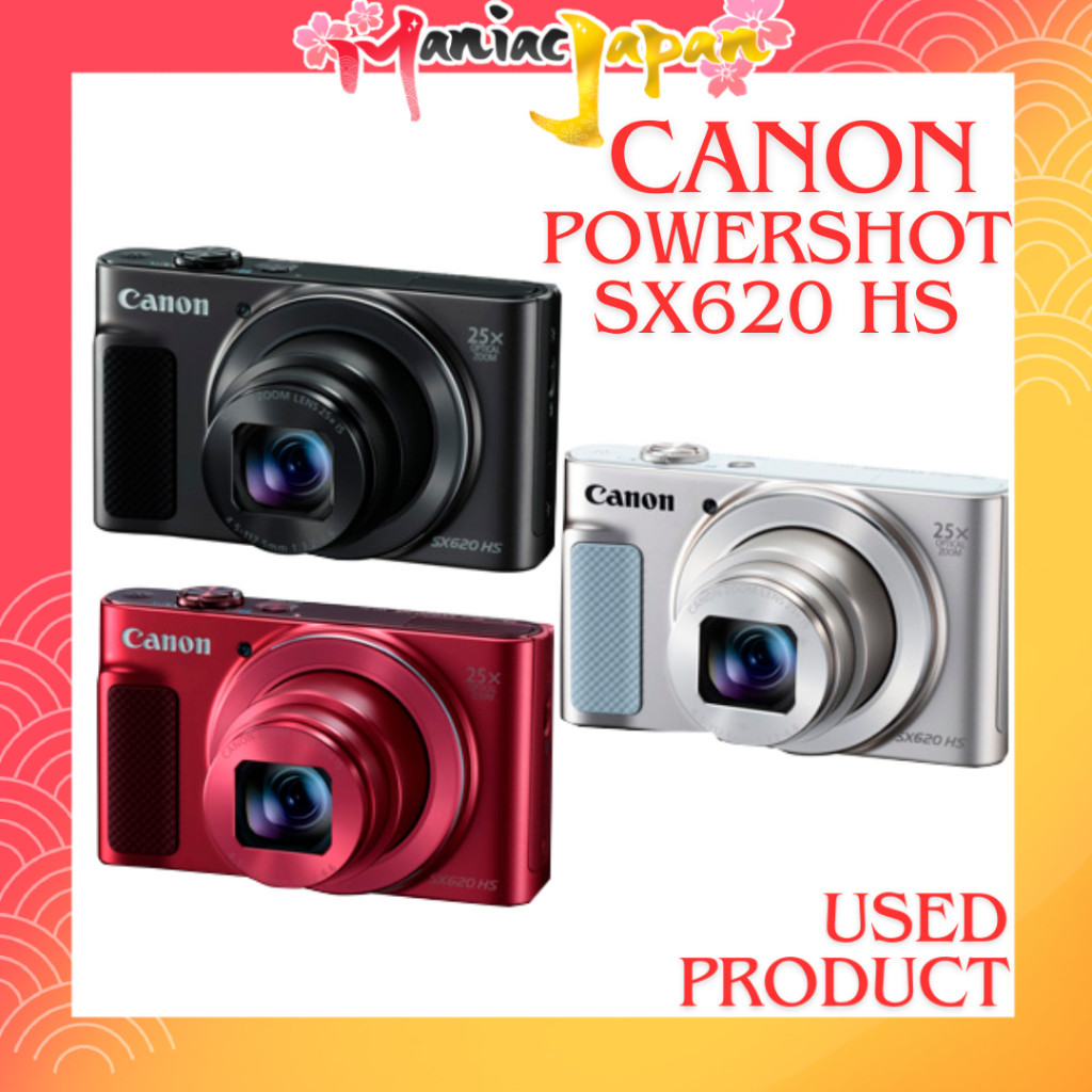 [ กล้องมือสองจากญี่ปุ่น ] กล้องดิจิตอล Canon Compact PowerShot SX620 HS 25x Optical Zoom/Wi-Fi PSSX6