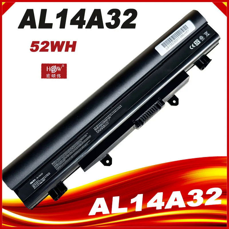 แบตเตอรี่แล็ปท็อป AL14A32สำหรับ Acer Aspire E1-571 E1-571G E5-421 E5-471 E5-551G E5-571 E5-531 E5-57