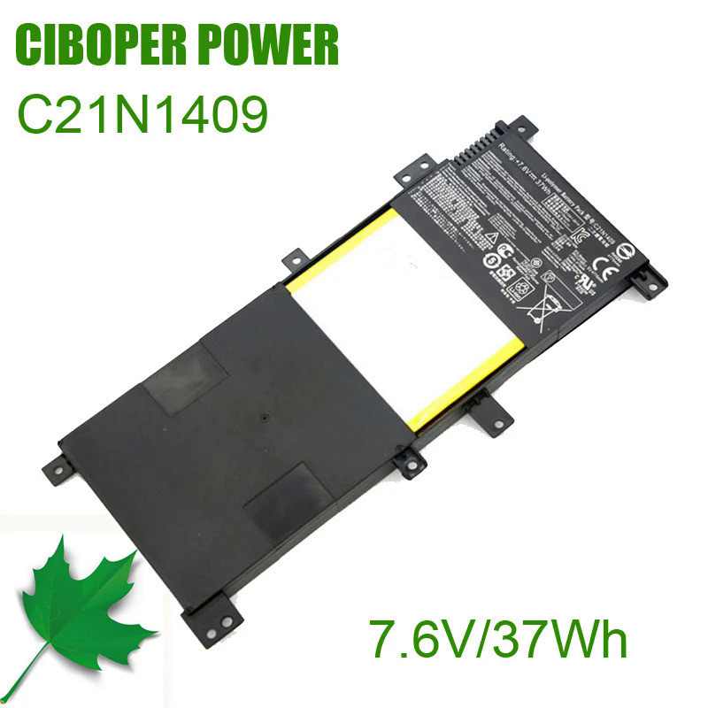 CP แบตเตอรี่แล็ปท็อป0B200-01130000 7.6V 37Wh สำหรับ F450LD4210 F455L C21N1409 X455LF C21N1409 PP21AT