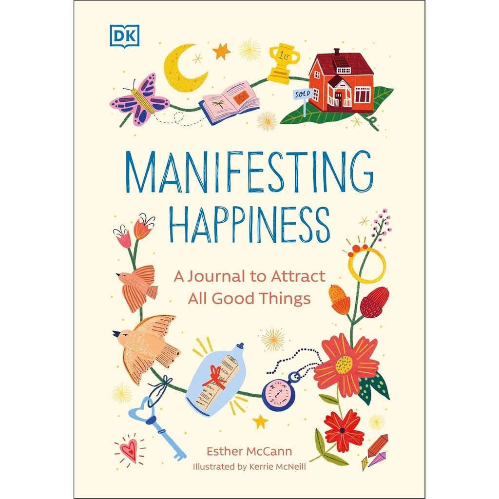Asia Books หนังสือภาษาอังกฤษ MANIFESTING HAPPINESS: A JOURNAL TO ATTRACT ALL GOOD THINGS