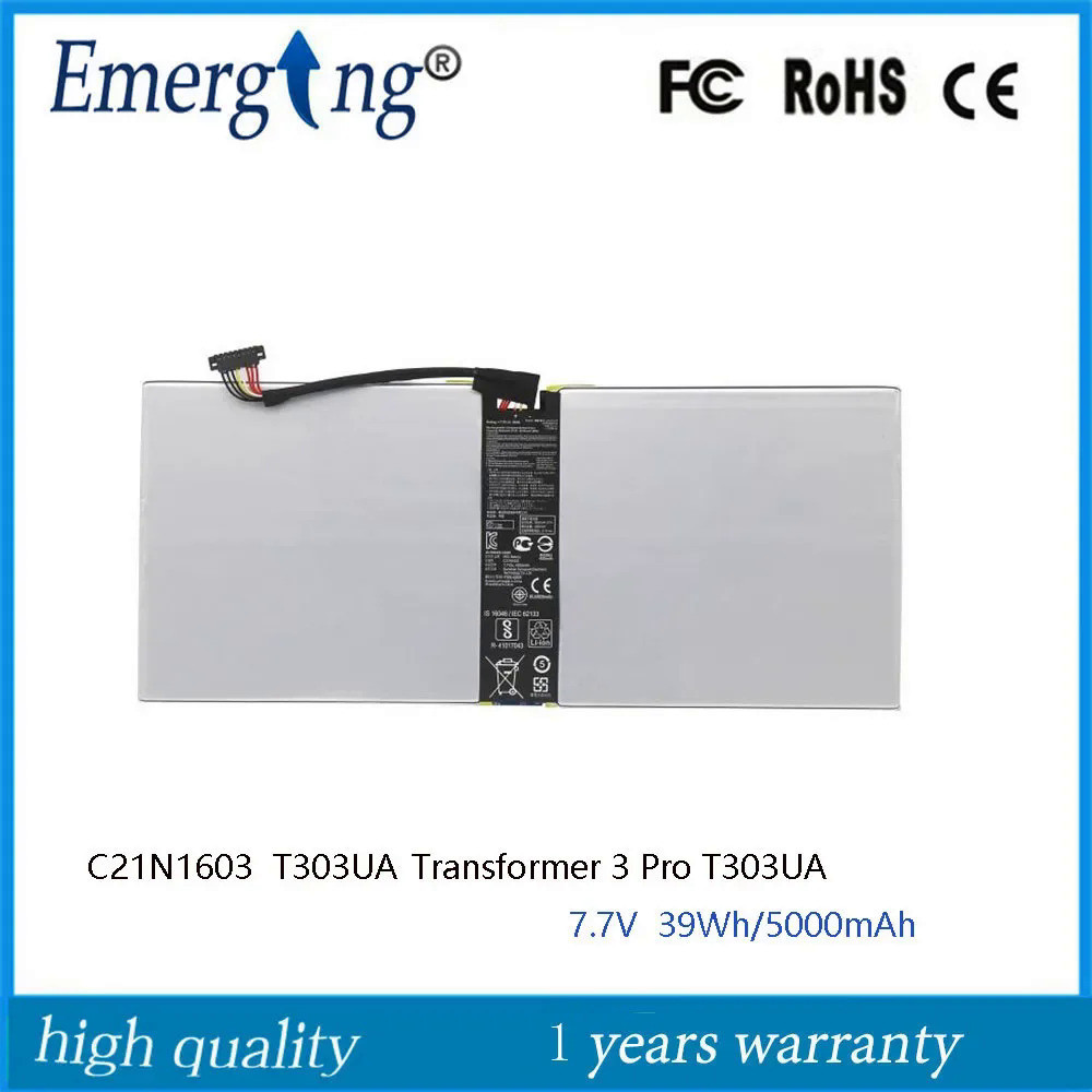 7.7V C21N1603แบตเตอรี่แล็ปท็อปสำหรับ Asus Transformer 3 Pro T303UA GN050T 0B200-02100100