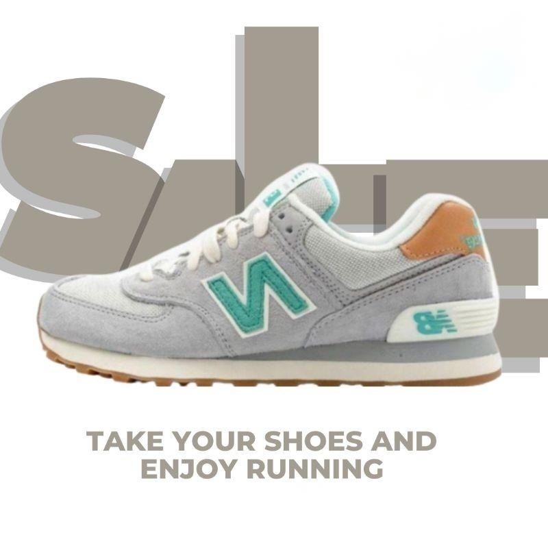 New Balance WL574BCB Grey Green Original BNIB 100%