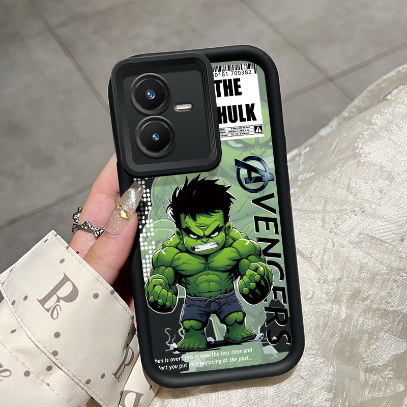 เคสสำหรับ VIVO Y22 VIVO Y22s เคสป้องกันลายฮักักและไอรอนแมนน่ารักดีไ