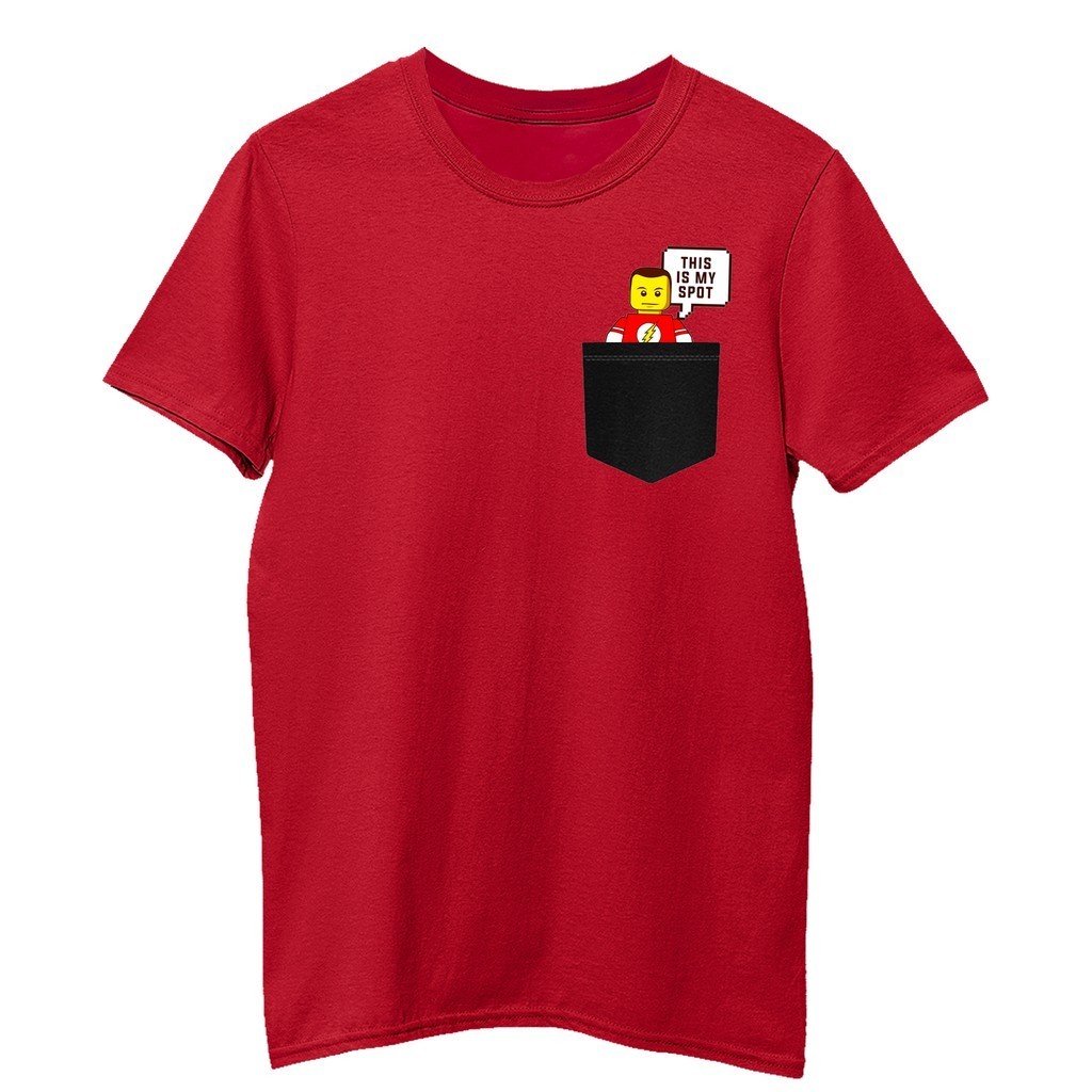 【COD】The Big Bang Theory T Shirt: Lego Sheldon Pocket Shirt 888