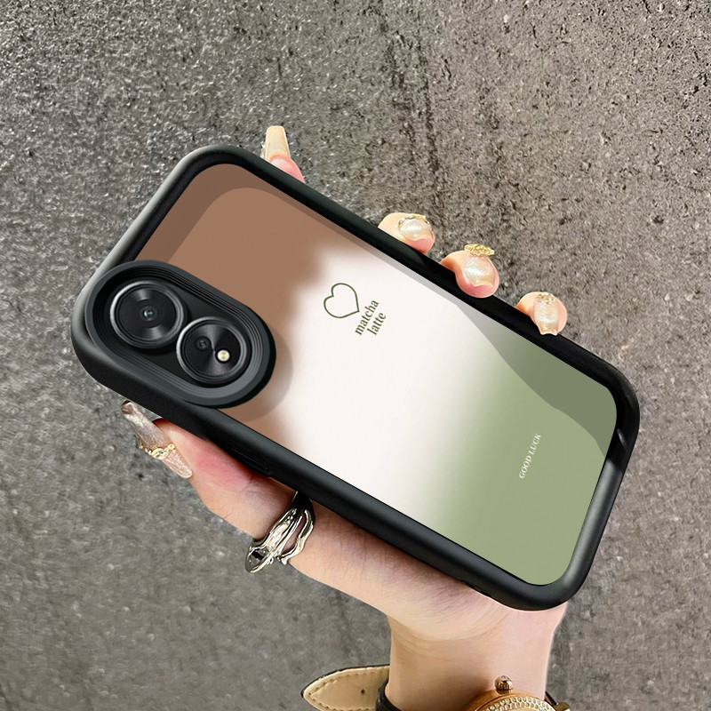 เคสสำหรับ OPPO A18 A38 A2x เคสป้องกันโทรศัพท์  กันกระแทกลายรักไ
