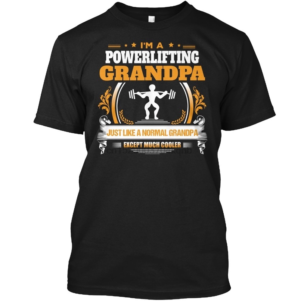 【COD】Men T Shirt Powerlifting Grandpa Shirt Gift Idea tshirt XS-4XL-5XL-6XL