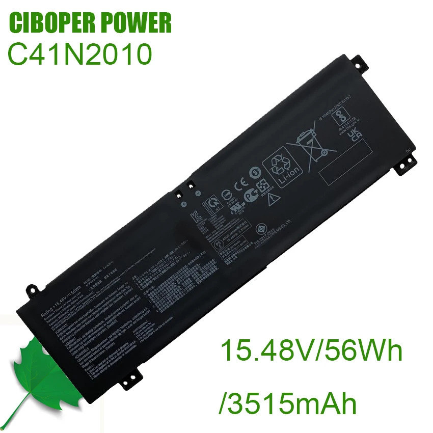 CP Original แบตเตอรี่แล็ปท็อป C41N2010 15.48V/56Wh/3515MAh สำหรับ ROG Strix C15 G513QC G513IH G513QE
