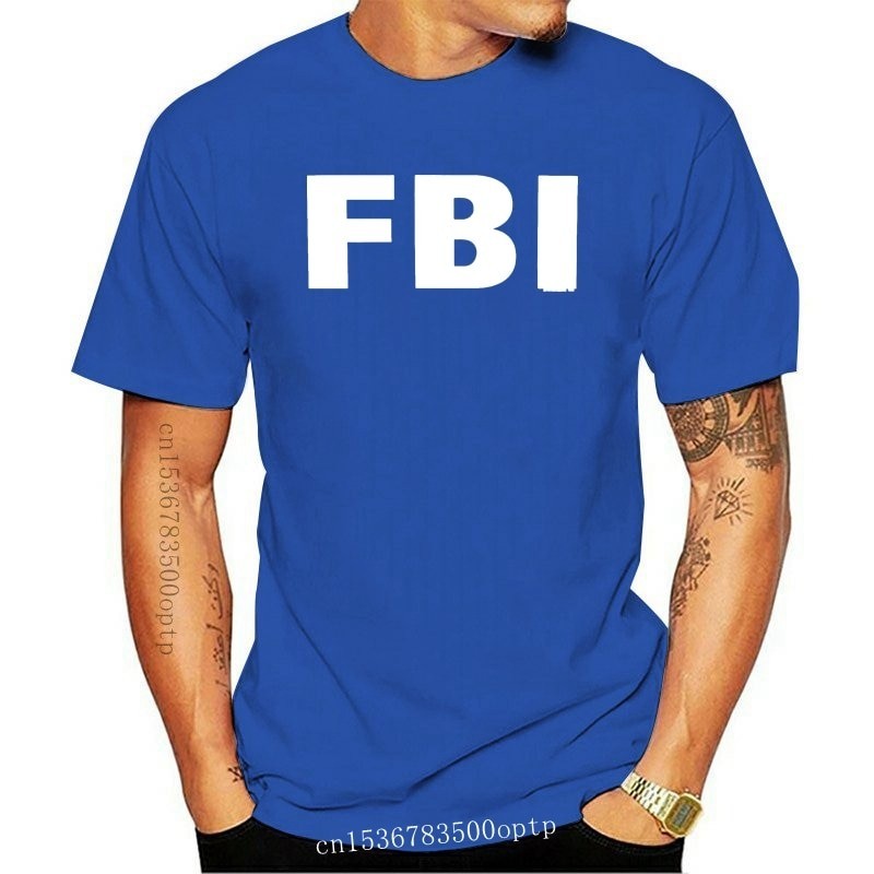 【COD】New funny t shirts FBI Men Short Sleeve T-Shirt
