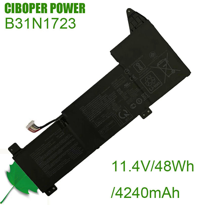 CP แบตเตอรี่เดิม B31N1723 0B200-02850000 48Wh สำหรับ VivoBook K570UD K570ZD F570ZD R570ZD X570UD X57
