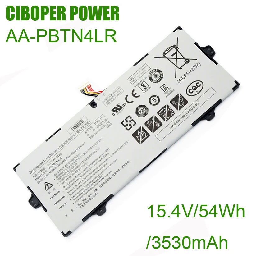 CP แบตเตอรี่ AA-PBTN4LR 15.4V/54Wh/3530MAh สำหรับ NP940X5M-X02US NP940X3M-K01US NOTEBook 9 PRO 15 NP