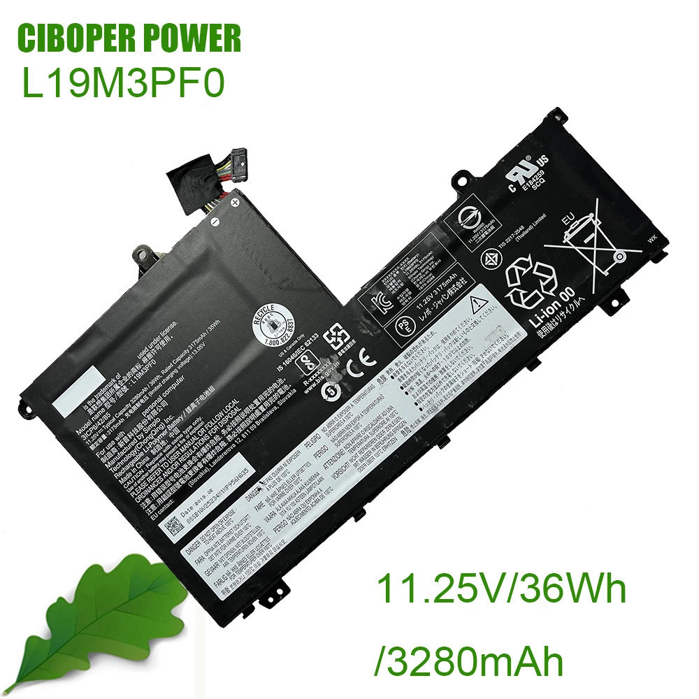 CP ของแท้แบตเตอรี่แล็ปท็อป L19M3PF0/L19C3PF0/L19D3PF0 36Wh/45Wh สำหรับ ThinkBook 14-IML15-IML 15-IIL