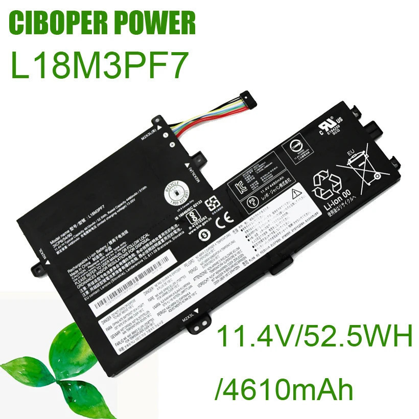 CP แบตเตอรี่แล็ปท็อปของแท้ L18M3PF7 11.4V/52.5WH สำหรับ S340 C340-15 L18M3PF6 For14-2019 15-2019 L18