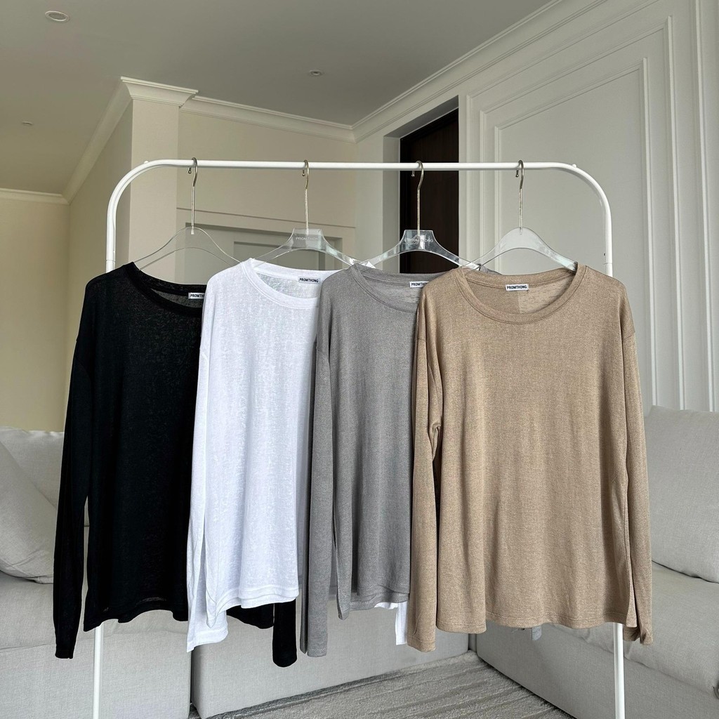 เสื้อแขนยาวสลาฟคอกลม PROMTHONG