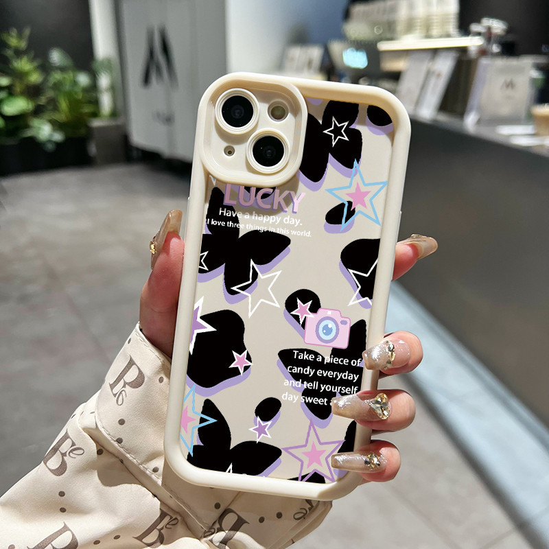 เคสสำหรับ VIVO Y91C Y90 Y1s เคสครอบป้องกันลูกผีเสื้อสวย - รูปที่ 3