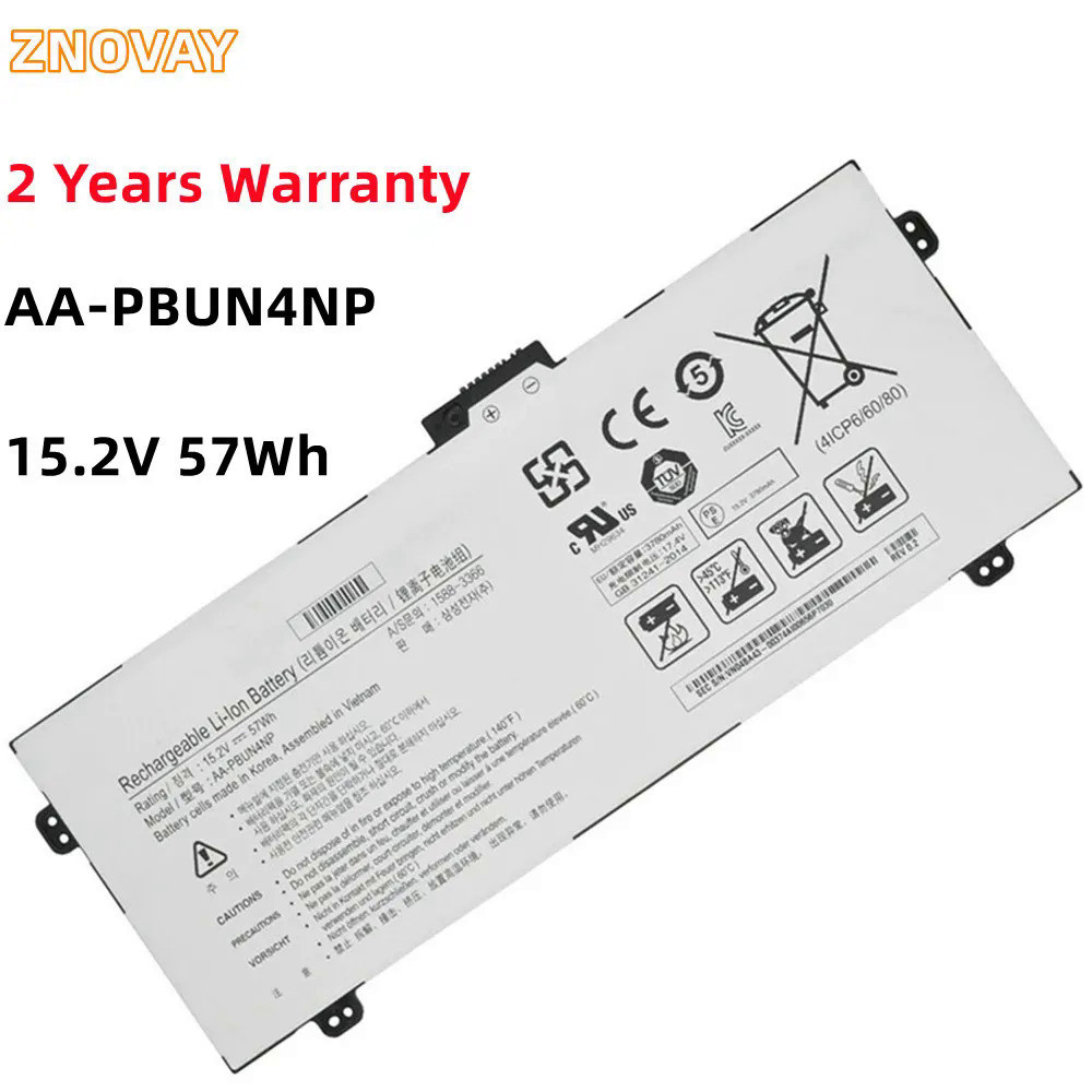 ZNOVAY AA-PBUN4NP แบตเตอรี่แล็ปท็อปสำหรับ Samsung NP940Z5J NP940Z5L NP940Z5L-X01US NP940Z5L-X03US 15