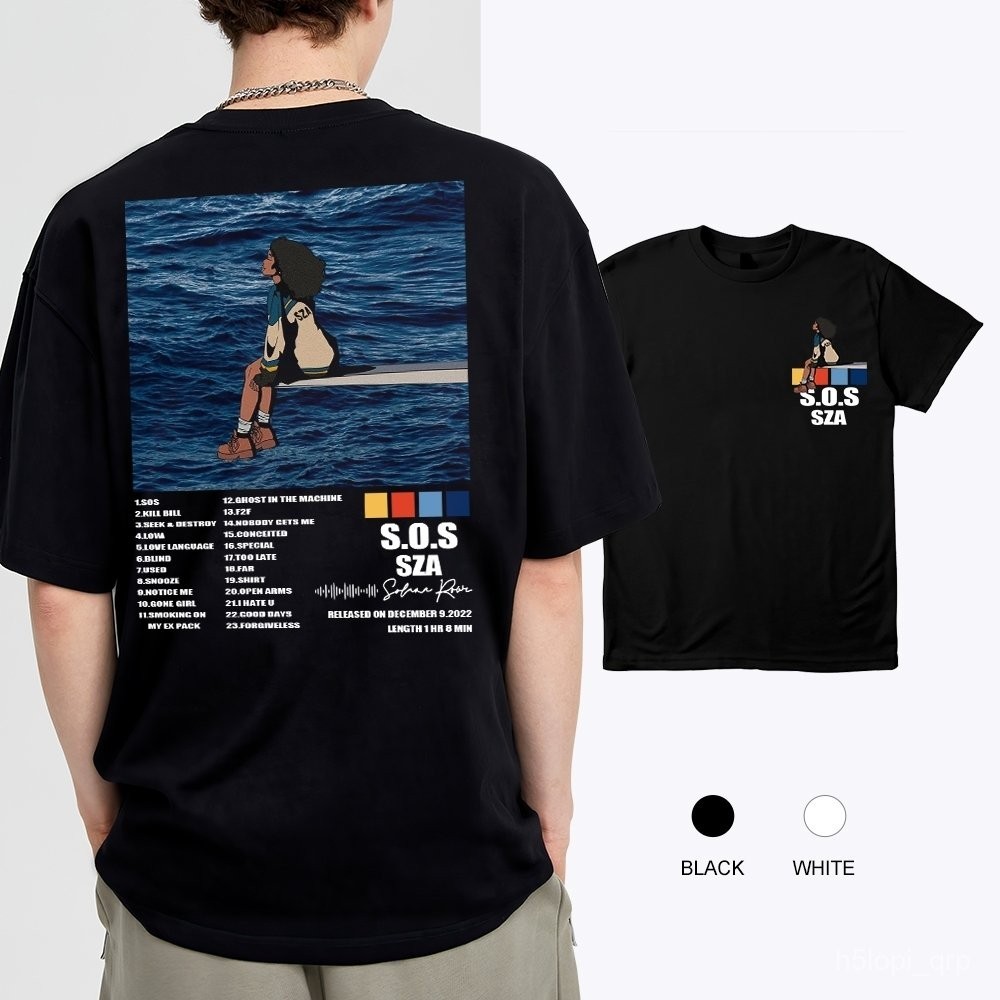 【High quality】SOS SZA fashionable printed trendy new T-shirt with high quality fabric (inspired by S