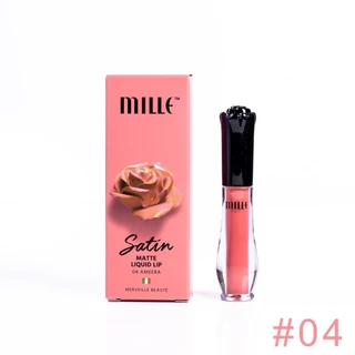 Mille ลิปจิ้มจุ่มเนื้อแมตต์ Satin Matte Liquid Lip 1.7g.