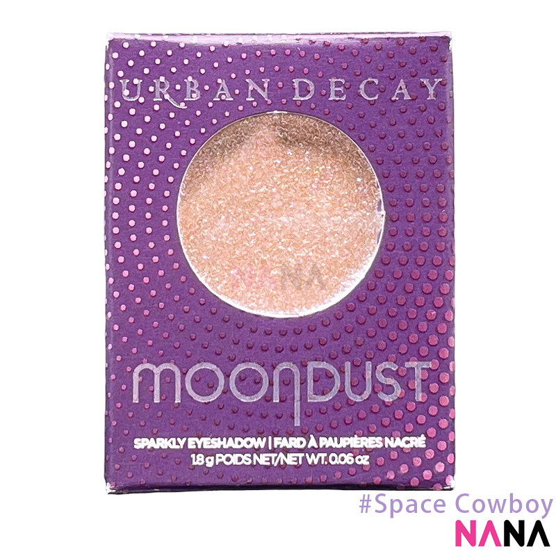Urban Decay 24/7 Moondust Glitter Eyeshadow Singles #Space Cowboy - Light Champagne Gold With Silver Sparkle 1.8g อายแชโดว์วีแกนประสิทธิภาพสูง เปล่งประกายแวววาว สีสันที่สดใส กรัม